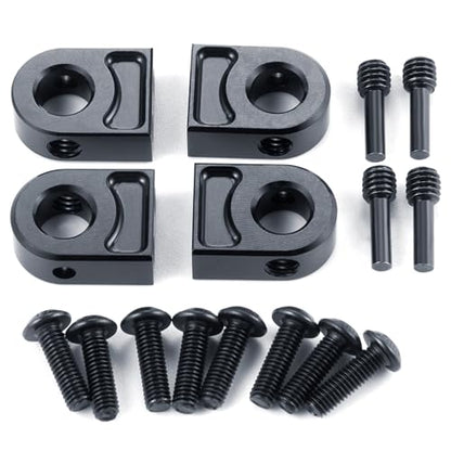 4pcs/Set Aluminun Alloy Body Post Mount Shell with Clips for SCX10 PRO-AXI03028 1/10 RC Car Upgrade