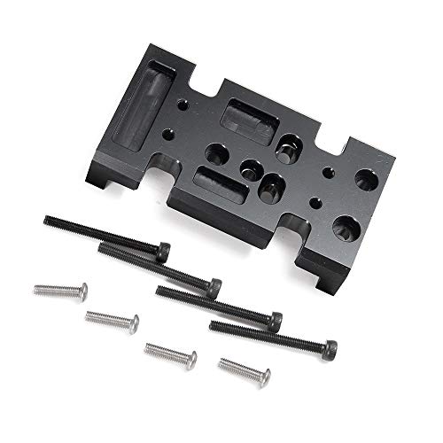 Metal Transmission Gearbox Center Skid Plate Upgrade Parts | For 1/10 Axial SCX10 D90 D110 TF2, RC Crawler Car