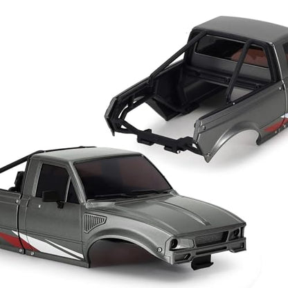 RC Upgrade Accessories for TRX4M for Defender for Bronco 1/18 IR60 for Pickup Hard Body Shell with Bed Rack RC Crawler Car Accessories Modification RC Car Parts(Gray) - size: Gray