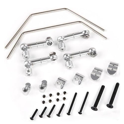CNC Metal Balance Sway Bar Kit (Silver) | for 1/5 HPI ROFUN ROVAN King Motor Baja 5b 5t 5sc Rc Car Parts - color: Silver