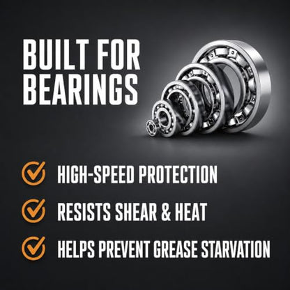 TRIAX Spheron High Temp Wheel Bearing Grease, Tacky Lithium Complex, Heavy Duty Waterproof (14 Oz Tube - 10 Pack) - size: 14 Ounce Tube (10 Pack)