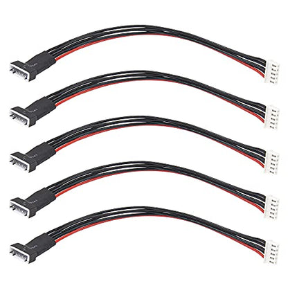5Pcs ShareGoo 20CM JST-XH Balance Plug Charging Extension Wire Cable 22AWG for RC Car FPV Boat LiPo Battery Balance Charging (5Pin for 4S) - style: 5Pin for 4S