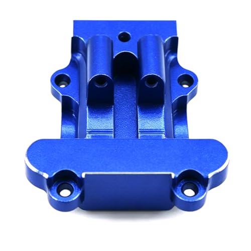 Aluminum Upgrade Parts Set for ARRMA 1/16 Mini Kraton 3S, Front/Rear Upper/Lower Arm, Gearbox Cover, Wing, Steering Link (Blue Rear Gearbox Cover) - color: Blue Rear Gearbox Cover