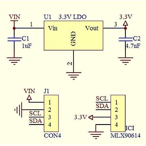 Non-Contact Infrared Temperature Sensor 10-Bit PWM Output Module