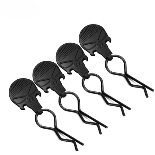 RC Cars Models Parts For Losi For Arrma For Axial For Redcat For HPI For HSP 1/8/10/16 10 For Universal RC Body Clips W/Pull Tabs Black Or White R Pins(Black 1 8) - color: Black 1 8