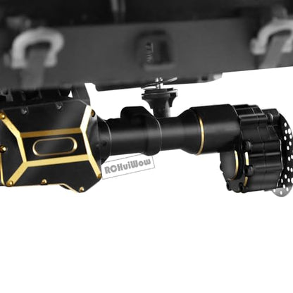 RC Brass Diff Cover,Inner Front Portal Steering Knuckles,Outer Portal Knuckle Cover,Front Rear Caster Blocks C Hub Carrier,Upgrades Part for 1/10 TRX4 TRX6 RC Crawler Car,Black