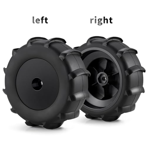4PCS Off Road Snow Sand Rubber Tires Wheels for All 1/10 Scale RC Trucks (Black) - color: Black