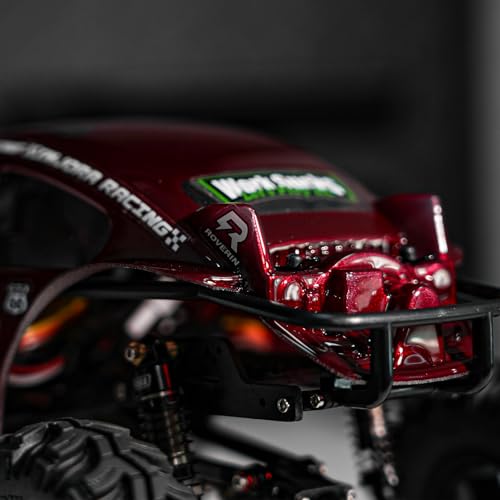 INJORA BUG24 Body for 1/24 Axial SCX24 C10 JLU Bronco Base Camp (Burgundy) - color: Burgundy