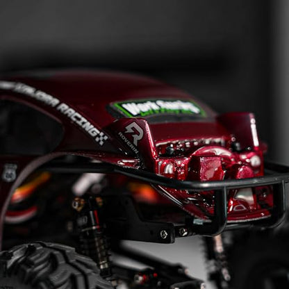 INJORA BUG24 Body for 1/24 Axial SCX24 C10 JLU Bronco Base Camp (Burgundy) - color: Burgundy