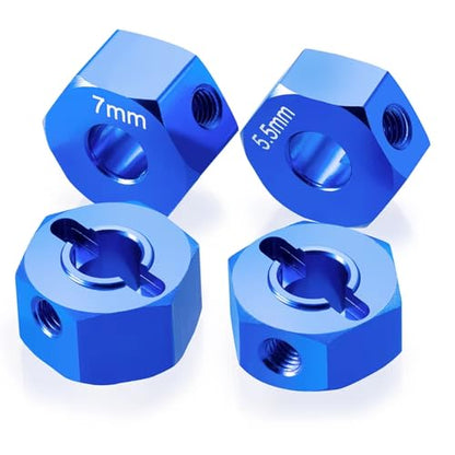 Rc Accessories for Slash 2wd 1/10 Metal 12mm Hex Wheel Hub Adapter 5.5mm + 7mm Thickness Short Course Truck Upgrade Replacement Parts