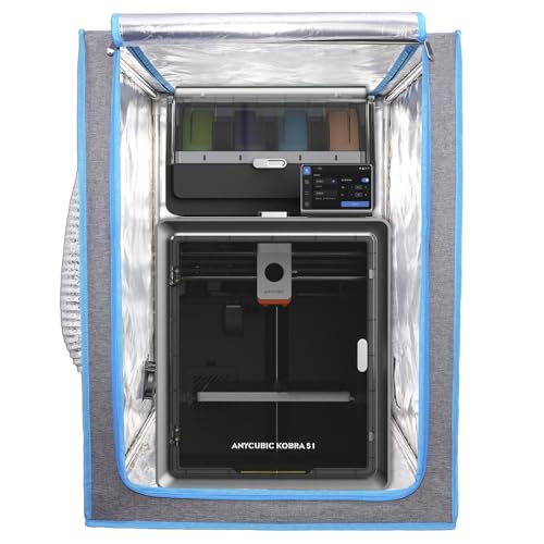 Resin 3D Printer Enclosure with Ventilation Kit Speed Control Vent Tent | Dustproof Cover Compatible with ELEGOO Saturn 4 Ultra Mars 5 Ultra, Ender 3 V3 SE/KE/Ender3 Pro/Ender 3 V2/S1/Neo 3D Printer
