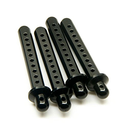 RC Crawler Cars Parts Black Aluminum Body Post Mounts 4PCS for 1:10 SCX10 AXIAL 4WD