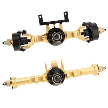 MEUS RACING 5mm ISO V2 TRX4M Axles with Adjustable Servo Mount for TRAXXAS 1/18 TRX4M RC Crawler (Gold) - color: Gold