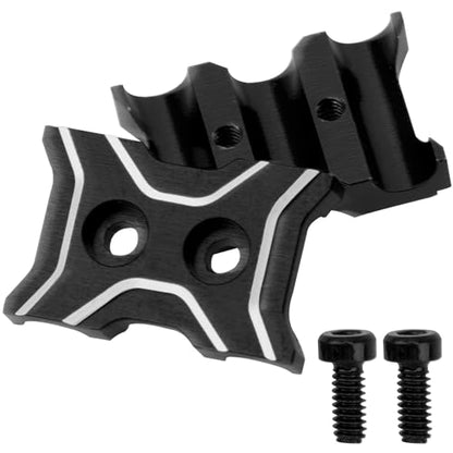 2Pcs Vgoohobby Universal Metal ESC Motor Cable Manager Wire Holder Fixed Clamps Buckle Compatible with 1/10 1/12 1/14 RC Crawler Car (Black)