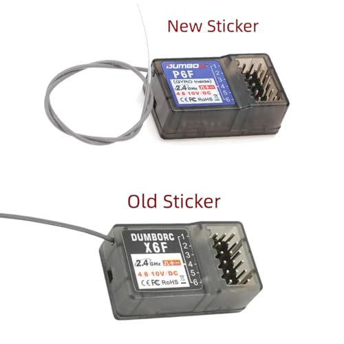 (2 PCS) DUMBORC P6F Receiver RC Remote Receiver for RC Cars