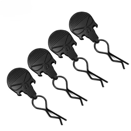 RC Cars Models Parts For Losi For Arrma For Axial For Redcat For HPI For HSP 1/8/10/16 10 For Universal RC Body Clips W/Pull Tabs Black Or White R Pins(Black 1 10) - color: Black 1 10