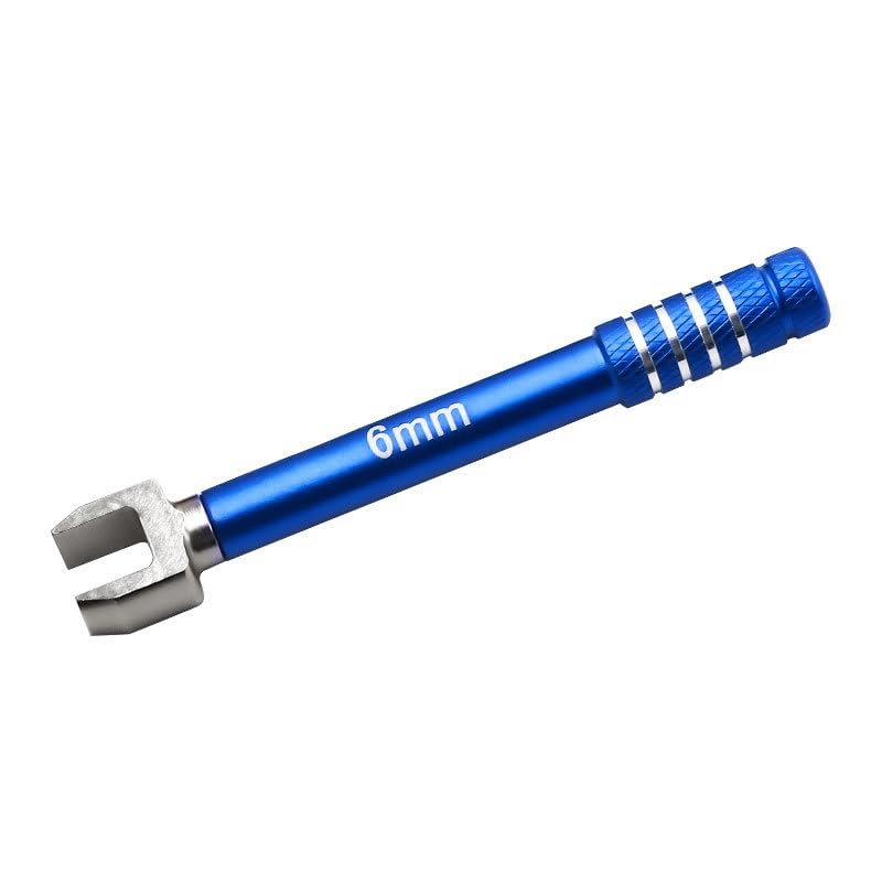 RC Open End Wrench Set 3-6mm 5PCS for 1/10 RC Cars, Blue | For turnbuckle setup, steering link adjustment and routine RC chassis maintenance - color: Blue