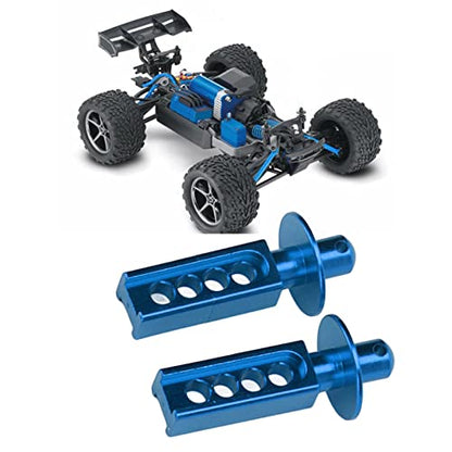 Dilwe 2Pcs RC Car Body Post, Aluminum RC Car Shell Holder Mounts RC Upgrade Parts Accessories, RC Body Mounts for Traxxas Mini E Revo Slash 1:16 3 Colors (Blue)