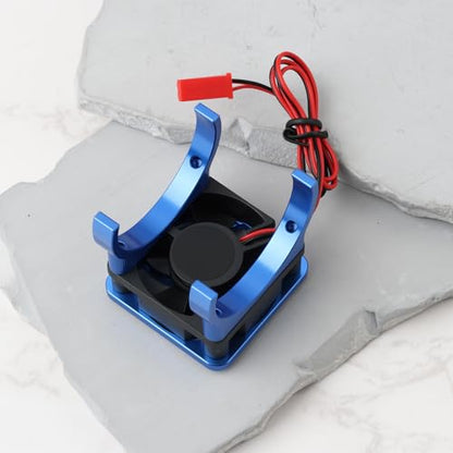 2Pin GPM High Speed Cooling Fan Compatible with TRAXAXAS Mini XRT BXL XS（108076-1） 36mm Blue - color: Blue