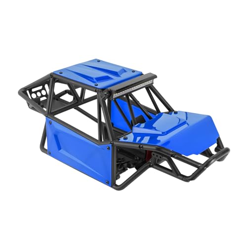 INJORA Nylon Rock Buggy Roll Cage Body Shell Chassis Kit for SCX10 II 90046 UTB10 1/10 RC Crawler Upgrade Parts (Blue) - color: Blue