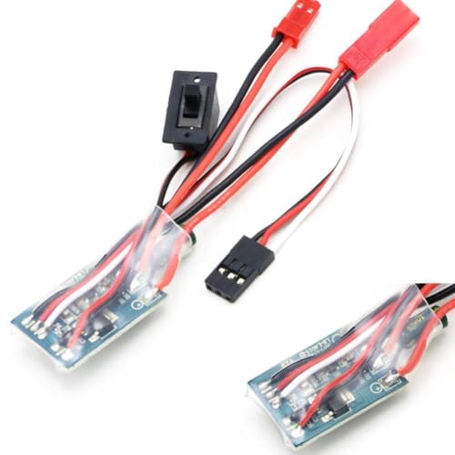 RC Car Brake 30A Brushed ESC Two Way Motor Speed Controller Compatible with 1/16 1/18 1/24 Car Boat Tank(No Brake) - color: No Brake