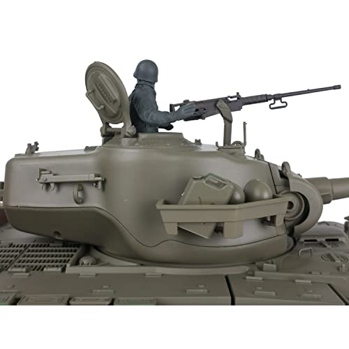 TOUCAN RC HOBBY US in Stock 2.4Ghz Henglong 1/16 Scale 7.0 Plastic Ver M26 Pershing RTR RC Tank Model 3838 BB Airsoft that Shooting BB Bullets - color: Standard