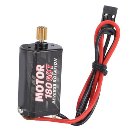 Changor 30A Mini Brush ESC Powerful Brushed Electronic Speed Controller with Brake for 1/16 1/18 /24 RC Cars Boats Compact Design (60T) - size: 60T