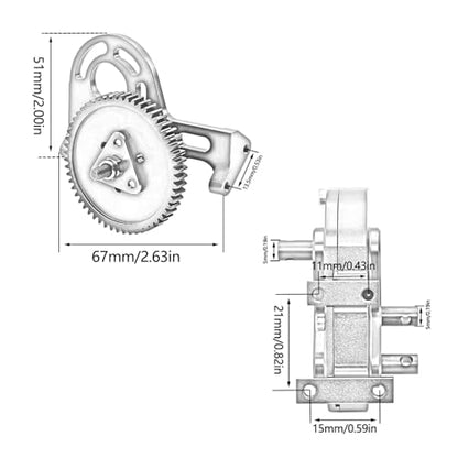 RC Car Upgrade Parts for SCX10 1/10 RC Crawler Car Parts Accessories Prefixal Gearbox Overdrive Transfer Case Transmission - color: Purple