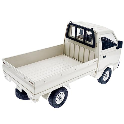 WPL D12 RC Truck 1/10 RC Drift Pickup Truck with 3 Batteries | 2.4G full scale off-road crawler, equipped with three upgraded 1200mAh batteries - color: Wpl D12