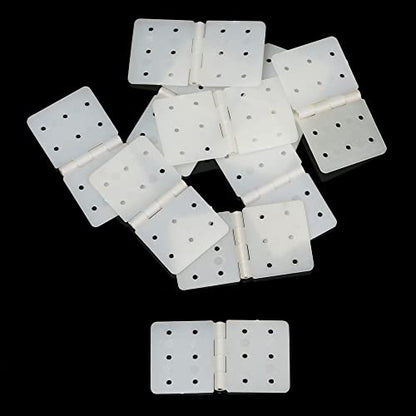 60 Pack 3Sizes Pinned Nylon Hinges for RC Airplane Model Airplane Parts Fixed Wing Model Airplane Square Loose-Leaf