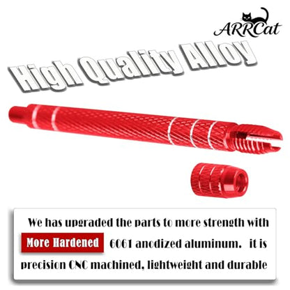 RC Screw Driver Set Tool Kit for 1/30 SCX30,1.5mm/2.0mm Phillips Screwdriver & 1.3mm Hex & T4 Plum & 6Pcs m2 Nut RC Car Repair Screwdrivers Set,for 1/30 SCX30 RC Crawler Truck Buggy,Red - color: Red - (Screw Driver Set)