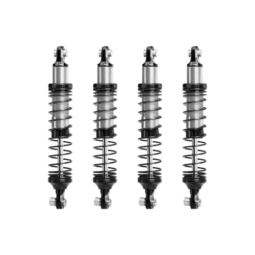 GPM Aluminum 89mm Progressive Spring Shock Set for H10 Optic，Silver | Front & Rear, RC Crawler Upgrade, for VANQUISH H10 Optic, Yokohama Sparco RTR, 1/10 Scale - color: Silver