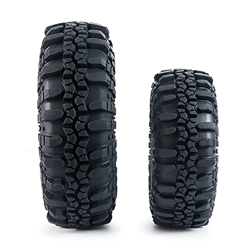 RC-Hub 4pcs 2.2'' Rubber Tires with Foam for 1/10 Axial Wraith 90048 90053 | Wheel Tires OD 137mm,Fits for 90048 90053 RR10 AXI03005,RC Upgrade Parts