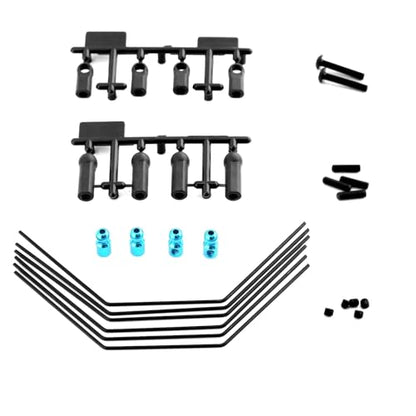 Components for Tamiya for XV01 XV01T 54514 1/10 Front Rear Anti-roll Bar Sway Kit Stabilizer Set 3 Hardnesses for RC Car Accessories