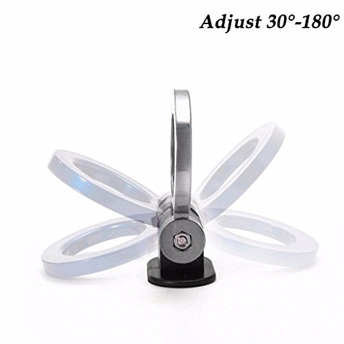 x xotic tech JDM Track Racing Style Bumper Trailer Tow Hook Ring Decoration Sticker Universal Fit All Car Truck SUV,Silver - color: Silver