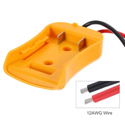 HARFINGTON Battery Adapter Converter for DIY Rc Car Truck Toys' 20V Battery, Battery Conversion Kit with 12AWG Wire, Wire Harness Connector, Yellow - color: Yellow