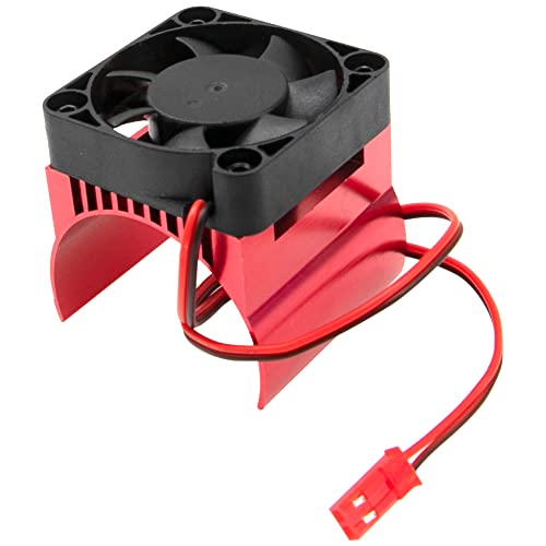 ShareGoo RC 40mm 42mm Motor Heatsink with Cooling Fan Electric Engine Heat Sink for 4074 4274 1515 1512 Motor Compatible with Arrma HSP Redcat HPI Traxxas 1/8 RC Car