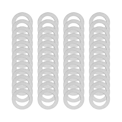 M5x8mm Precision Shim Washers for Robotics, 48pcs 304 Stainless Steel | 0.1, 0.2, 0.3 and 0.5mm, 12 pcs each, thin spacers for M5 bolts, electronics, mechanical DIY and robotics assembly - size: M5X8
