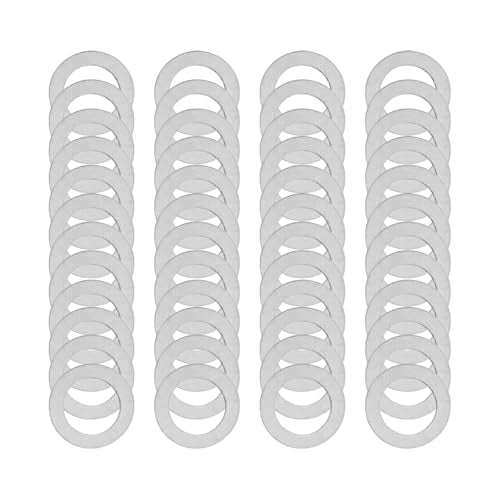 M5x8mm Precision Shim Washers for Robotics, 48pcs 304 Stainless Steel | 0.1, 0.2, 0.3 and 0.5mm, 12 pcs each, thin spacers for M5 bolts, electronics, mechanical DIY and robotics assembly - size: M5X8