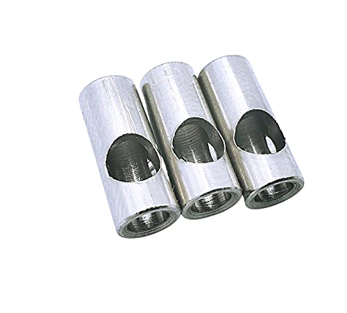 Steel 3.175mm to 5mm Pinion Gear Adapter for 3650 540 550 Pinion Gears | 3.175mm/0.125inch to 5mm/0.196inch Coupler Shaft Motor Pinion Reducer Sleeve Adapter for RC Boat Car Airplane RC Moto