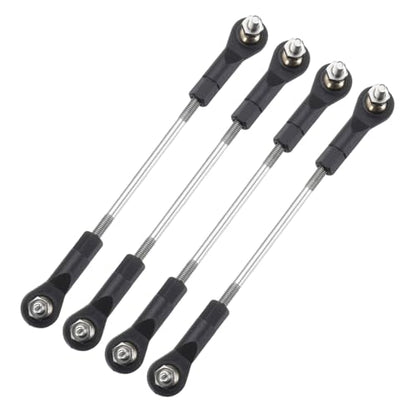 MECCANIXITY 4Pcs Adjustable Turnbuckles Camber Link, 84-94mm Turnbuckle Rod Steering Servo Linkage with M3 Ball Head Rod Ends for RC Car Replace Parts - size: 84-94mm