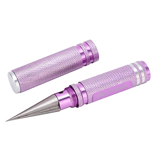0-14mm Universal RC Reamer Hole Puncher with Curved Scissors and Sleeve, Adjustable Drill Set for RC Car Body Shell, Drone, Tank, Boat, Airplane (Purple) - color: Purple