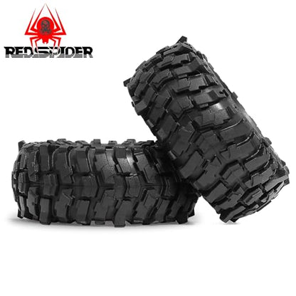 REDSPIDER 1.9'' Crawler Tires OD 88MM/3.46'' (4PCS) for 1/12 RC Crawler MJX H12Y+ MN-128 MN82S LC79 ﻿ (Tires)