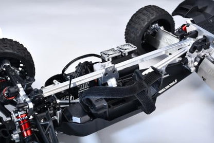 GPM 7075 Aluminum Front Rear Chassis Brace for ARRMA 1/7 Talion 6S EXB V6, Upgrade RC Car Chassis Support, Extreme Bash Toughness, 4mm Thick CNC (Blue) - color: Blue