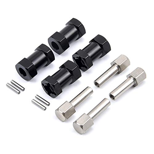 12mm Wheel Hex Hub 20mm Extension Hex Drive Adapter | For 1/10 RC Crawler, SCX10 D90, 4PCS - style: 20mm