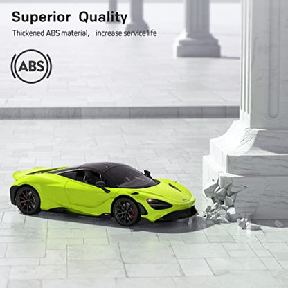 MIEBELY Remote Control Car, McLaren Rc Cars Officially Licensed 1/12 Scale 7.4V 900mAh Toy Car with 12km/h Fast Model Car Headlight for Adults Kids Boys Age 6-12 Year Birthday Ideas Gift Green | Official license;900mAh lithium;2.4G 200ft control;steering