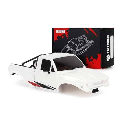 INJORA IR60 Pickup Hard Body Shell for TRX4M Defender Bronco (Pearl White) - color: Pearl White