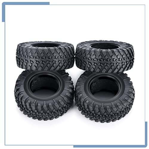 4PCS Rubber Micro RC Tires 38mm for Kyosho Mini Z 4x4 Tires 1/18 Scale 1/24 Scale - size: 38mm
