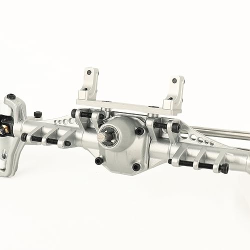 1/10 Metal Alloy Front Axle Servo Mount Holder Servo Fixed Bracket for AXI03004 Capra 1.9 RC Car Alloy Upgrade Parts (Silver) - color: Silver