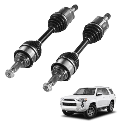 VEVOR CV Axle Shaft Assembly, 2 Pieces Front Left & Right (Driver and Passenger Side), Automotive Replacement CV Joint Axles Pair Compatible with 2003-2022 Toyota 4Runner, Alloy Steel & Carbon Steel - size: 2003-2022 Toyota 4Runner, style: Front Driver an